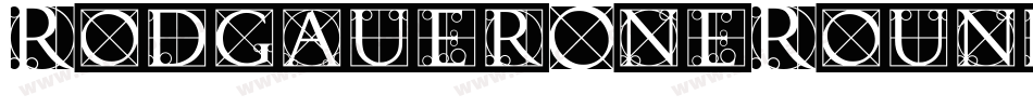 RodgauerOneRound Medium字体转换